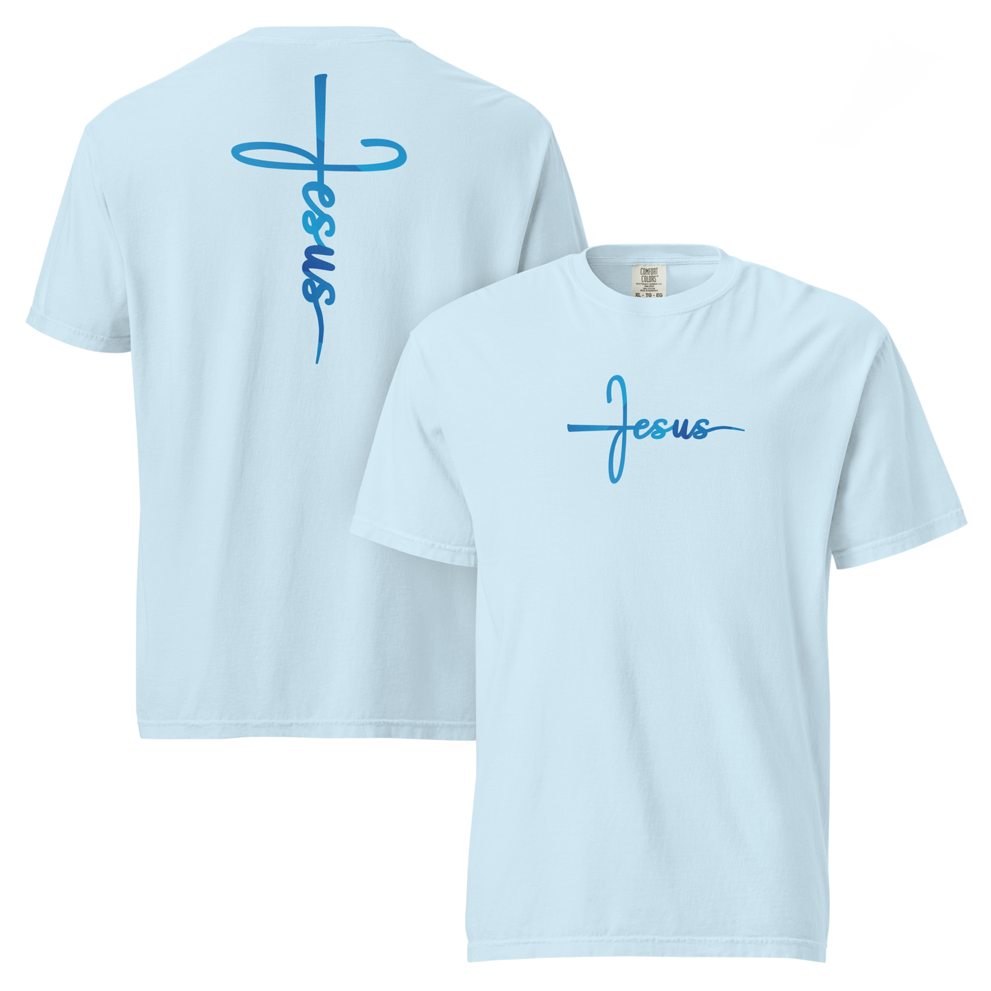 Jesus Cross - Unisex Comfort Heavy T-shirt - Blue