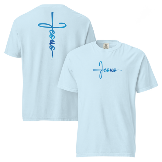 Jesus Cross - Unisex Comfort Heavy T-shirt - Blue